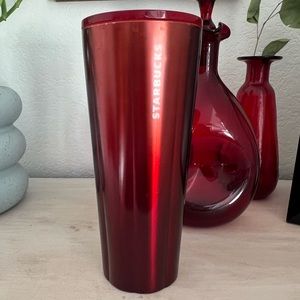 Red gradient stainless steel Starbucks tumbler 24 oz lightly used